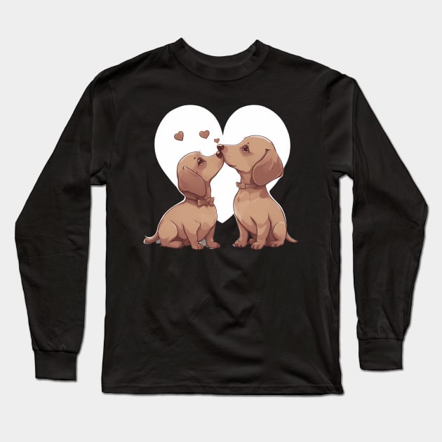 Mini Dachshund Long Sleeve T-Shirt by animegirlnft